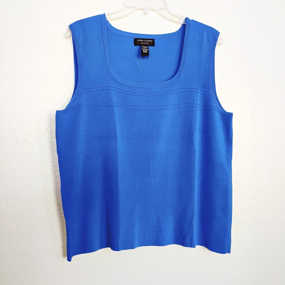 Cable & Gauge Sweater Vest ~ Plus Size 1X